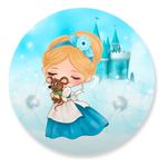 Painel Redondo 50x50 - Princesas