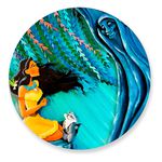 Painel Redondo 50x50 - Princesas