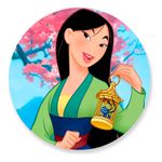 Painel Redondo 50x50 - Princesas