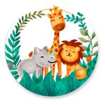 Painel Redondo 50x50 - Safari