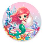 Painel Redondo 50x50 - Sereia