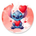 Painel Redondo 50x50 - Stitch