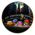 Painel Redondo 50x50 - Tartarugas Ninja