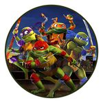 Painel Redondo 50x50 - Tartarugas Ninja