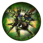 Painel Redondo 50x50 - Tartarugas Ninja
