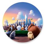 Painel Redondo 50x50 - The Secret Life