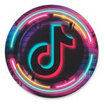 Painel Redondo 50x50 - Tik Tok