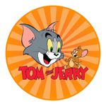 Painel Redondo 50x50 - Tom e Jerry