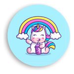 Painel Redondo 50x50 - Unicórnio