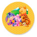 Painel Redondo 50x50 - Ursinho Puff