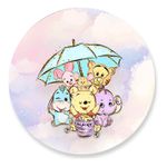 Painel Redondo 50x50 - Ursinho Puff