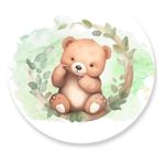 Painel Redondo 50x50 - Urso