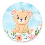 Painel Redondo 50x50 - Urso