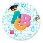 Painel Redondo 50x50 - Volta às Aulas