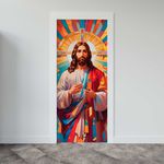 Capa De Porta Para Decoração Jesus 5