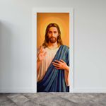 Capa De Porta Para Decoração Jesus 7
