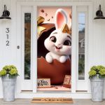 Capa De Porta Para Decoração Páscoa 3