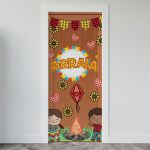 Capa De Porta Para Decoração Tema Festa Junina 