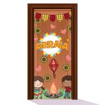 Capa De Porta Para Decoração Tema Festa Junina 