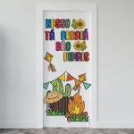 Capa De Porta Para Decoração Tema Festa Junina 5