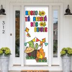 Capa De Porta Para Decoração Tema Festa Junina 5