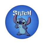 Painel De Festa Redondo Stitch Alien Fofo