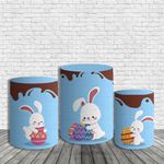 Trio De Cilindros Para Festas Coelhinho Páscoa