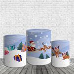 Trio De Cilindros Para Festa Feliz Natal 7