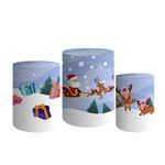 Trio De Cilindros Para Festa Feliz Natal 7