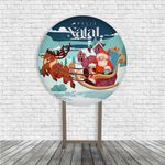 Painel De Festa Redondo Feliz Natal 8