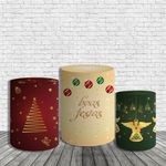 Trio De Cilindros Para Festa Feliz Natal 4