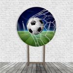 Painel De Festa Redondo Futebol Bola Gol