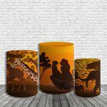Trio De Cilindros Para Festa Rei Leão Selva
