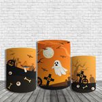Trio De Cilindros Para Festa Halloween 4 Fantasmas