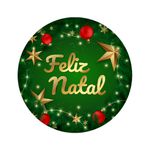 Painel De Festa Redondo Feliz Natal Natalino