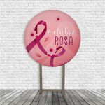 Painel De Festa Redondo Outubro Rosa