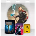 Kit Capa Painel Sublimado + 3 Capas De Cilindro - Thor