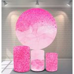 Kit Capa Painel Sublimado + 3 Capas De Cilindro - Rosa Pink