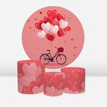 Kit Capa Painel Sublimado + 3 Capas De Cilindro - Dia dos Namorados