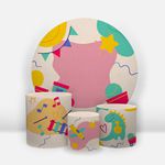 Kit Capa Painel Sublimado + 3 Capas De Cilindro - Dia das Crianças