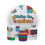 Kit Capa Painel Sublimado + 3 Capas De Cilindro - Volta às Aulas