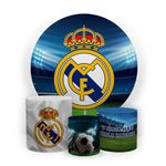 Kit Capa Painel Sublimado + 3 Capas De Cilindro - Real Madrid