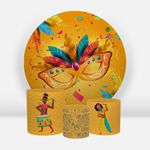 Kit Capa Painel Sublimado + 3 Capas De Cilindro - Carnaval