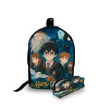Mini Mochila Urbana + Estojo - Harry Potter - Lançamento
