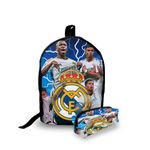 Mini Mochila Urbana + Estojo - Jogadores Futebol - Lançamento 