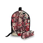 Mini Mochila Urbana + Estojo - Jogadores Futebol - Lançamento 