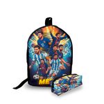 Mini Mochila Urbana + Estojo - Jogadores Futebol - Lançamento 2