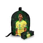 Mini Mochila Urbana + Estojo - Jogadores Futebol - Lançamento 2