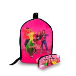 Mini Mochila Urbana + Estojo - Dos Rosa - Lançamento 