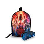 Mini Mochila Urbana + Estojo - Stranger Thinks - Lançamento